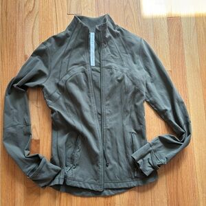 Lulu lemon zip up olive green